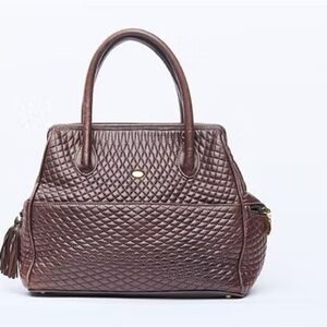 Bally Quilted Lambskin Leather Handbag